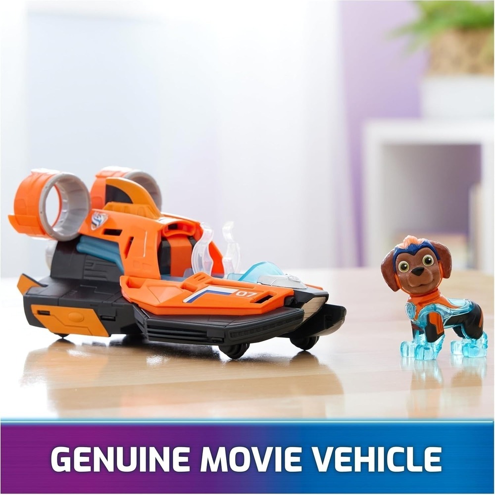 Paw Patrol: the Mighty Movie Toy Jet Boat with Zuma Mighty Pups Action Figures - Picture 5 of 9